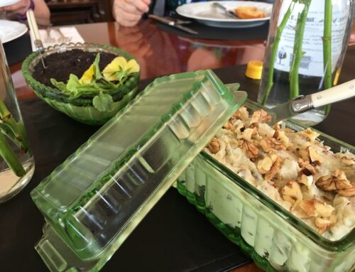 Blue cheese and walnut ‘terrine’