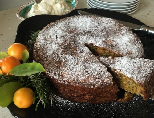 Mandarin and Pistachio Flourless Cake